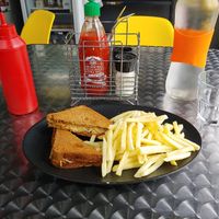 GF Cheese and tomato toasted at The Fussy Vegan - Blairgowrie in Johannesburg