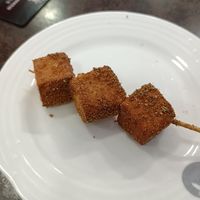 Tofu skewer at Xiongzai in Madrid