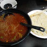vegan noodle soup at Xiongzai in Madrid