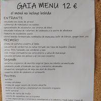 Menú 7 septiembre at Gaia in Burgos