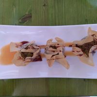 Segundo: Saquitos brick de calabacín al vermouth at Gaia in Burgos