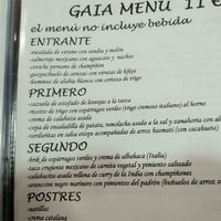 Menu del día' at Gaia in Burgos