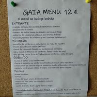 Menú at Gaia in Burgos