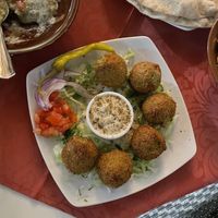 Falafel with Tahini Dressingg  at MezzaNotte in Fuengirola