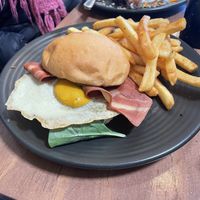 Bacon n egg roll  at One for the Crow in Maidstone