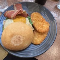 Bacon and egg muffinns  at One for the Crow in Maidstone