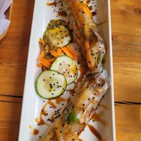 Spring rolls at Zumo Food & Drink in Banos