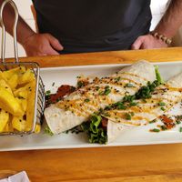 Wrap caprese at Zumo Food & Drink in Banos