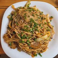 Soba noodles at Zumo Food & Drink in Banos