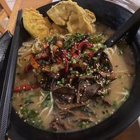 Miso ramen at Zumo Food & Drink in Banos