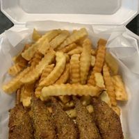 lemon pepper Vings w/ fries at The Wing Bar in Atlanta