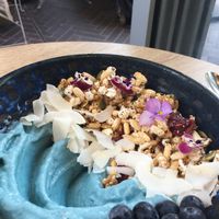 Mazik smoothie bowl  at Concrete Jungle Cafe in Chippendale