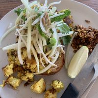 Thai chilli tofu scramble   at Byron Bay General Store in Byron Bay