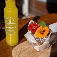 Vegan muffin at Byron Bay General Store in Byron Bay