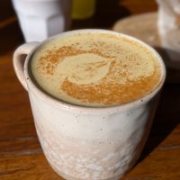 Tumeric latte at Byron Bay General Store in Byron Bay