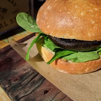 Magic Mushroom burger at Byron Bay General Store in Byron Bay
