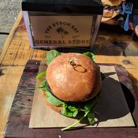 Magic Mushroom burger - it's so good at Byron Bay General Store in Byron Bay