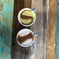Chai Latte and Turmeric Latte at Byron Bay General Store in Byron Bay