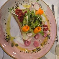 Vegan avocado toast at Elk Bakery in Verona