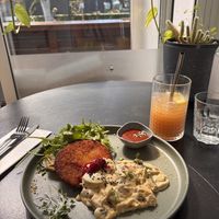 Creamy mushroom rosti   at Dicki's in New Farm