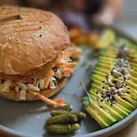Kimchi burger at Dicki's in New Farm