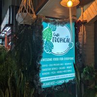 Well placed on Walking Street, great sized restaurant at Cafe Tropical in Koh Lipe