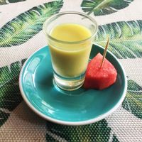 Ginger shot at Cafe Tropical in Koh Lipe