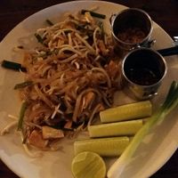Vegan pad thai at Cafe Tropical in Koh Lipe