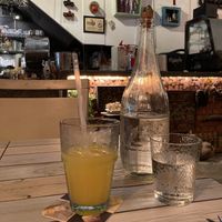 Fresh orange juice and free water  at The Red Tomato in Langkawi