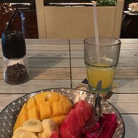 Fruit platter. Great  at The Red Tomato in Langkawi