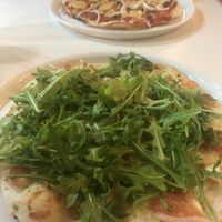 Flammekuche roquette onions and tomato  at The Red Tomato in Langkawi