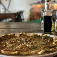 Vegan pesto with mozzarella gluten free  at The Red Tomato in Langkawi