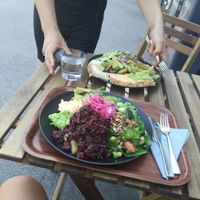 Salad lunch buffet at Verso in Helsinki