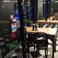 Inside restaurant  at Franze & Evans Cafe in East London