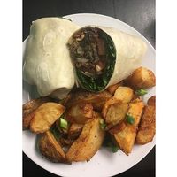 Vegan Black Bean Wrap  at Mint Cafe in Midland