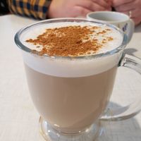 chai latte with almond milk and lavender syrup! at Anna's House - E Beltline in Grand Rapids