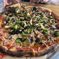 Build your own large pizza with 7 toppings $19.99 #Veganuary at Blaze Pizza in Sarasota