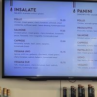 Vegan items on the menu at Pappalecco in San Diego