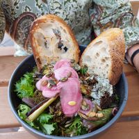 Hummus bowl at Jord in Malmo