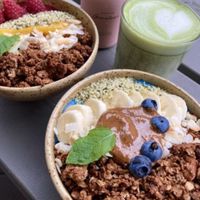 Smoothie bowl with blue spirulina 🩵  at Jord in Malmo