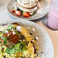 Tofu scramble & pancakes at Jord in Malmo