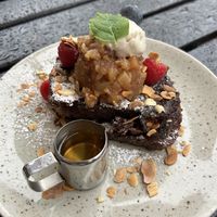 French toasted banana breadd  at Jord in Malmo