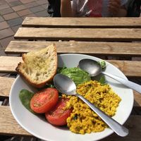 Scrambled tofu at Jord in Malmo