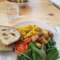 Scrambled tofu at Jord in Malmo