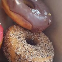 Friday donuts with chocolate and coffee at Bageri Leve in Malmo