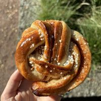 cinnamon roll!  at Bageri Leve in Malmo