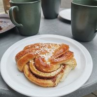 Cinnamon roll at Bageri Leve in Malmo