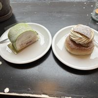 Prinsesstårta and semla  at Bageri Leve in Malmo