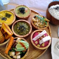 Rice table at Riz Riz - Marais in Paris