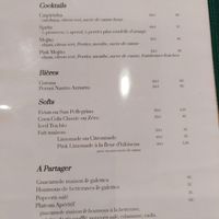 Menu at Riz Riz - Marais in Paris